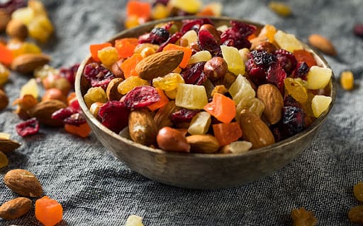 homemade trail mix is one of the best healthy snacks for seniors